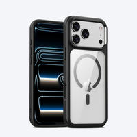 Coque de téléphone magnétique transparente personnalisée, durable et antichoc pour iPhone 17 Pro Max 16 15 14 13 12 Plus Pro
