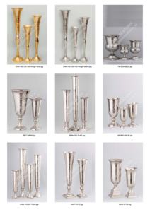 Meilleure vente de luxe en acier inoxydable moderne style américain vase de table 50CM fleur urne piédestal bol pour la décoration intérieure - Product Image 2