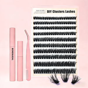 Nos propres <span class=keywords><strong>faux</strong></span> <span class=keywords><strong>cils</strong></span> en éventail moelleux de 14 à 20 millimètres, parfaits pour les fournisseurs de <span class=keywords><strong>cils</strong></span> DIY individuels. - Product Image 2