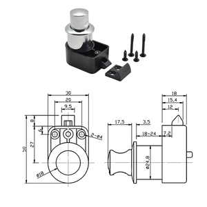 Kunci Pintu Lemari Kapal YH1577, Tombol Tekan, Kenop Pengunci RV - Product Image 6