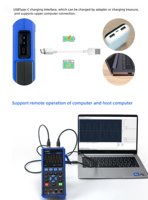 For HDS2202S Digital 200MHz Handheld 3-in-1 Tester 1GSa/s Sampling Oscilloscope with 1-CH Generator and DMM 1 Year Warranty