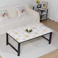 Nappe de table aspect marbre RNPT, PVC noir avec motif veine dorée, rectangulaire, en vinyle, pour restaurant, hôtel, banquet
