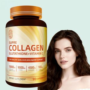 Super Huidverlichtende Capsule Supplement Hyaluronzuur Granaatappel Extract Mariene Collageen Peptiden Capsule Plantenextract - Product Image 1