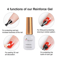 Superbe Gel de Finition Transparent Non Toxique à Base Stable, Couleur Intense, Longue Durée, Renforce et Protège pour le Nail Art