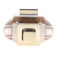 Loquet de meuble à bouton-poussoir YH2954 pour bateau, camping-car, caravane, verrouillage sans clé pour aménagement maritime, alliage de zinc + ABS, finition pulvérisée