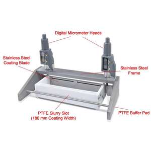 Digitale <span class=keywords><strong>Micrometer</strong></span> Verstelbare Film Applicator-250Mm Met Ptfe Slurry Slot (180Mm Coating Breedte Arts Blade ) - SEKTQ250D-SR - Product Image 2
