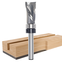 Fraise à rainurer à compression ultra-performante avec gabarit à motif en spirale pour le travail du bois, longueur de coupe de 25,4 mm