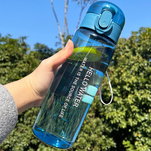 Bouteille d'eau vide personnalisée de 780ml en plastique, bouteille d'eau potable transparente étanche sans BPA, vente en gros - Product Image 3