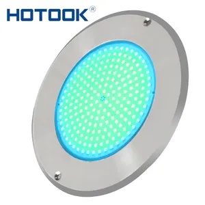 Hotook Gepatenteerd Merk Niche Vervangen Ultra Dunne Zwembad Licht Roestvrij Staal 316 45W Rgb Ip68 Zwembad Verlichting Led Onderwater