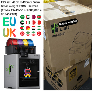 Impresora 3D P2S Combo FDM Estereoscópica de Alta Velocidad con Monitoreo por IA, Enfriamiento por Succión Externa, Secado y Multicolor, Actualización de la P1S - Product Image 4