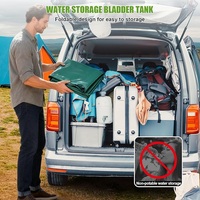 Réservoir d'eau pliable, sac de stockage d'eau portable, grande capacité, conteneur d'eau pliable pour une utilisation en extérieur d'urgence