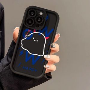 Coques de téléphone tendance Graffiti Imp <span class=keywords><strong>Ghost</strong></span> <span class=keywords><strong>Shell</strong></span> pour iPhone 16 15 Pro Max 14 13 12, couleur bonbon, étui arrière - Product Image 2