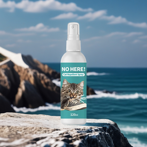 120-mililiter Sensor pengusir kucing plastik ramah lingkungan semprot Modern tempat istirahat hewan peliharaan efektif perawatan pembersih hewan peliharaan anjing - Product Image 4