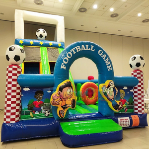 <b>Large</b> outdoor kids chateau gonflable bouncy castle with slide <b>inflatable</b> football games combo park - Product Image 1