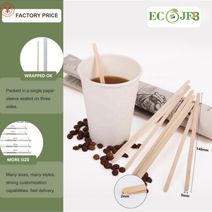 Sinh Thái JFB <span class=keywords><strong>2025</strong></span> OEM 14Cm Thanh Lịch Dùng Một Lần Tre Bằng Gỗ Uống Khuấy Gậy Tre Gỗ Coffe Khuấy - Product Image 3