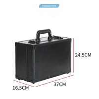 Trousse de Maquillage Portable en Aluminium Lumineuse avec LED Dimmable, Résistante au Feu, Grande Capacité, Professionnelle pour Tatouage, Nail Art et Mode