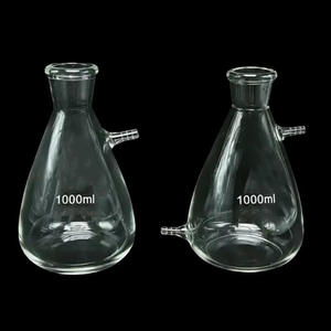 Fiole filtrante en verre borosilicaté, fiole de filtration sous vide à bras latéral, fiole Erlenmeyer pour filtration sous vide en laboratoire - Product Image 2
