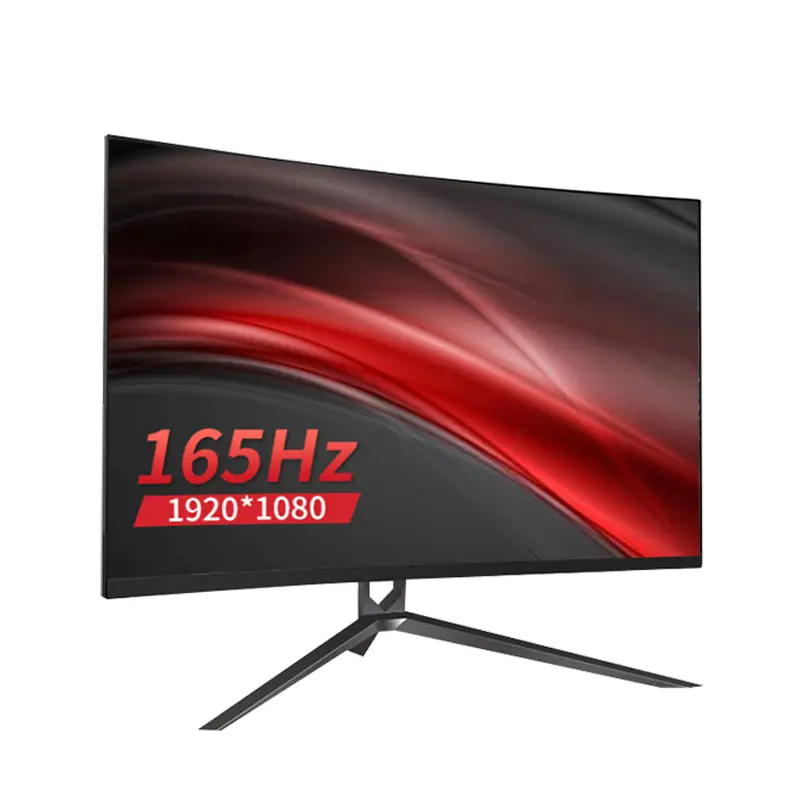 24 27 32 inch curved frameless led 144hz full hd pc gaming monitor