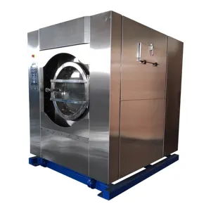 Otomatik endüstriyel çamaşır yıkama makinesi 30kg foldimate otomatik katlama ve ütü makinesi