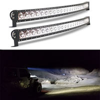 Nouveau 2024 Barre Lumineuse LED de Travail pour Camion Tout-Terrain 4x4, Éclairage Incurvé Rampe 12V 24V 240W, Barres Lumineuses LED RGB en Aluminium pour Voiture