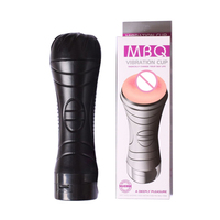 Masturbateur masculin réaliste de poche, mains libres, vibrant, pour homme, jouet sexuel pour adulte, godet vibrant pour homme
