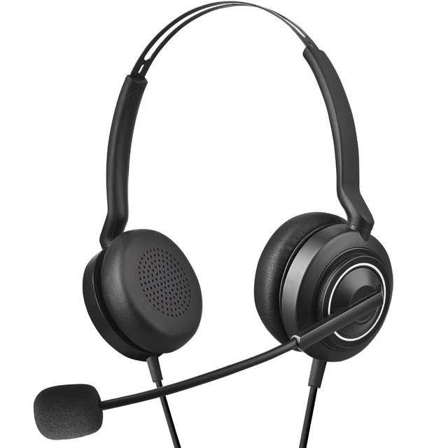 TV-X3 QD Noise Cancelling Headset for Office Contact Center/Education with QD Contactor for Plantronics