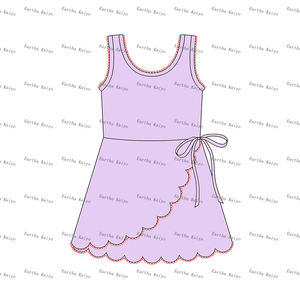 Abito Sportivo <span class=keywords><strong>per</strong></span> Bambine con Etichetta Personalizzata, Gonna con Pantaloncini <span class=keywords><strong>di</strong></span> Sicurezza, Abito da Yoga Senza Maniche Estivo <span class=keywords><strong>per</strong></span> Ragazze - Product Image 4