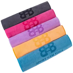 Promotion high quality custom logo microfiber Sports golf fitness outdoor sports Sweat towel absorbent quick drying microfiber t