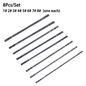 Hojas de Sierra de Alambre de Diamante para Joyería, Hojas de Sierra de Alambre de Dientes en <span class=keywords><strong>Espiral</strong></span>, Metal, Corte de Madera, 8 Unidades por Set - Product Image 5