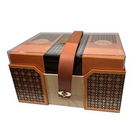 Exquisita Caja de Embalaje de Cartón Rígido de Lujo con Borde Dorado para Regalos Elegantes de Boda o Festividades