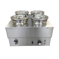 4L*4 Elektrisches Bain-Marie Theken-Speisenwärmer Kommerzielle Suppenwärmemaschine für Restaurant Catering Buffet