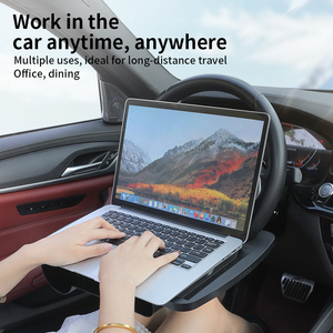 Meja & Organizer Celah Kursi Mobil 2-in-1 Grosir Baru, Universal Portabel, untuk Laptop & Kerja - Product Image 2