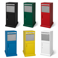 Boîte aux lettres en métal pour l'extérieur, sécurisée avec serrure à clé, boîte à colis, boîte aux lettres pour la livraison