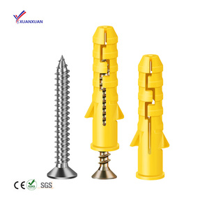Superior Quality 10mm Expanding Anchor Wall Plastic Plastic Screw Plugs