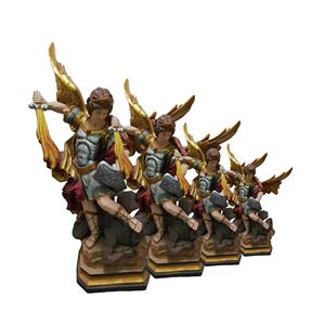 Nouveau Design S. Michele archange Statue Art chrétien décor à la maison Souvenir religieux résine catholique produits religieux noël - Product Image 1