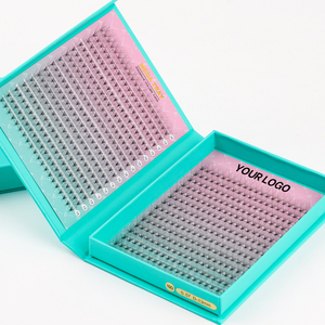 Cils en éventail pré-faits volumineux en cheveux synthétiques faits à la main, 0,05 0,07 mm, 12 rangées, 6D 8D 10D 20D, boucles CC/DD, noir naturel, <span class=keywords><strong>VAVALASH</strong></span> - Product Image 2