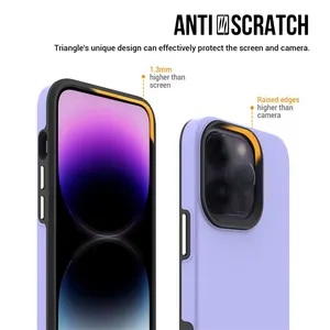 For IPhone 14 Pro Max Case Simple Purple Color Phone Case For IPhone 11 12 13 Pro Max Fashionable Protective Cover Case