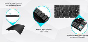 P0.9 kapalı yumuşak LED modülü 240x120mm | Yaratıcı Video duvarları ve sanat kurulumları için Ultra HD esnek LED ekran paneli - Product Image 4