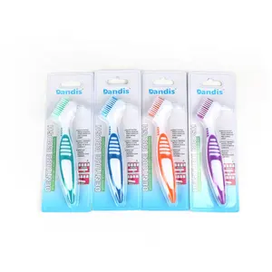 แปรงสีฟันฟันปลอมสำหรับทำความสะอาด,แปรงสีฟันฟันปลอมพร้อมโลโก้ส่วนตัวใบรับรอง CE