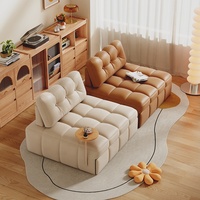 Sofá cama plegable individual moderno, chaise longue cuajada de frijol, sofá modular Perezoso