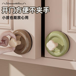 Crochet à ventouse rond mural pour organiser les clés, couleur caramel café mocha brun, sans perçage, solution de rangement pour la maison - Product Image 4