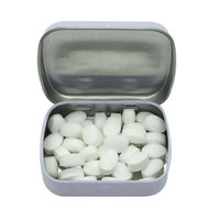 Livraison rapide Impression personnalisée Usine chinoise Petit bonbon à charnière Mini métal Menthe peut Emballage Pilule Boîte en fer blanc