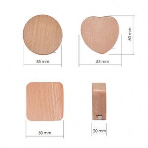 Custom Laser LOGO Square Circular Heart-shaped 2m Wood Case Tape Measure Featuring Clear Markings for Home Advertisement <b>Gift</b> - Product Image 2