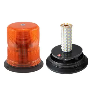 TOPLEAD Amber SMD 5050 LED Emergency Warning Beacon Strobe Light Safety Rotary Lamp with Epoxy for Heavy Duty Vehicles
