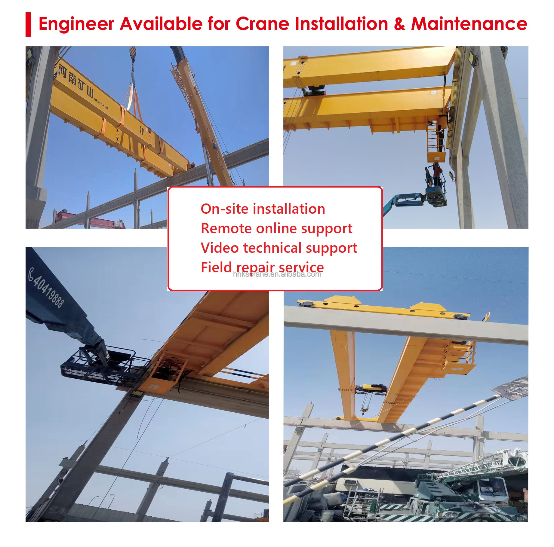 1~20tons light duty single girder electric overhead traveling crane for special workshop