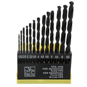 Juego de Brocas de Titanio de 13 Piezas del Fabricante, Kit de Herramientas para Taladro Eléctrico para Trabajar la Madera, Revestimiento de Titanio Premium - Product Image 1