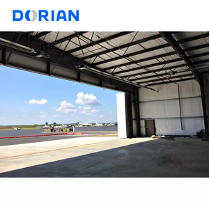 <span class=keywords><strong>Hangar</strong></span> d'avion à toit courbé en structure d'acier personnalisée, bâtiment métallique préfabriqué - Product Image 3