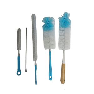 <b>Bottle</b> Cleaning <b>Brush</b> Set Bamboo and Plastic Handle Long Handle <b>Bottle</b> Cleaner for Washing Sport <b>Bottles</b> Baby <b>Bottle</b> - Product Image 1