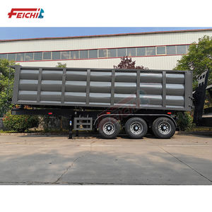 FEICHI 3/4 essieux arrière benne semi-<span class=keywords><strong>remorque</strong></span> bon Service haute résistance avec <span class=keywords><strong>U</strong></span> Type arrière benne semi-<span class=keywords><strong>remorque</strong></span> arrière benne camion à benne basculante - Product Image 3