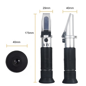 Cầm tay đường Tester Meter 0-32% Brix công cụ đo lường ATC saccharimeter khúc xạ cho nước ép trái cây chất lỏng - Product Image 2